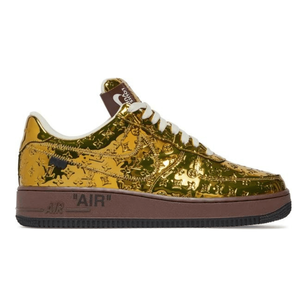 Louis Vuitton x Nike Air Force 1 Low Metallic Gold